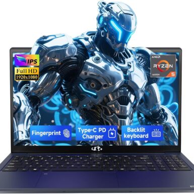 NIMO 15.6" IPS FHD-Gaming-Laptop,AMD Ryzen 5 6600H 16GB DDR5 RAM 256GB SSD (Beat i5-1335U, 6 Cores Up to 4.5GHz) AMD Radeon 660M GPU-Computer with 100W Type-C Backlit Keyboard Fingerprint