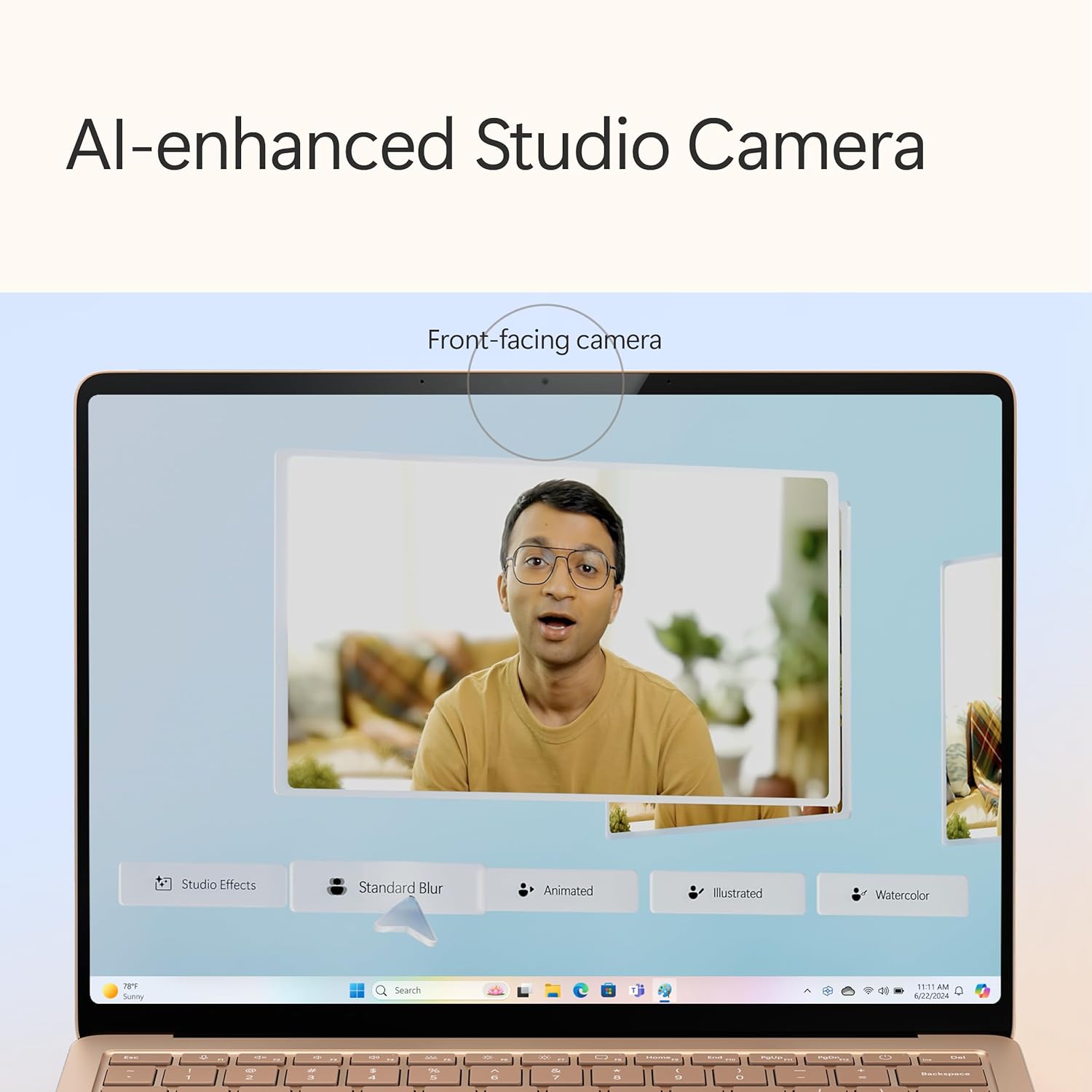 Microsoft Surface Laptop (2024), Windows 11 Copilot+ PC, 13.8" Touchscreen Display, Snapdragon X Plus (10 core), 16GB RAM, 512GB SSD Storage, Dune - Image 5